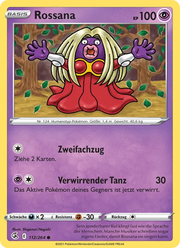 Karte Rossana aus Fusionsangriff, Nummer 112/264