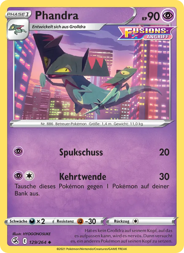 Karte Phandra aus Fusionsangriff, Nummer 129/264