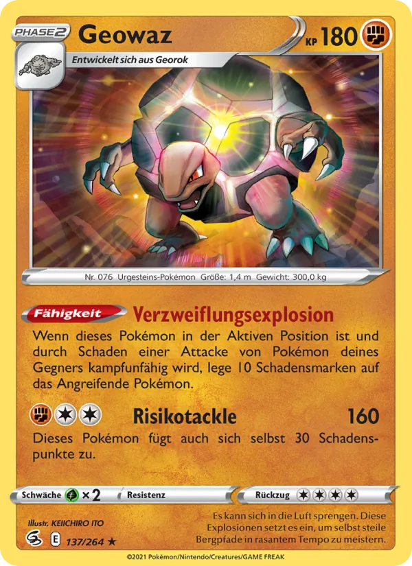 Karte Geowaz aus Fusionsangriff, Nummer 137/264