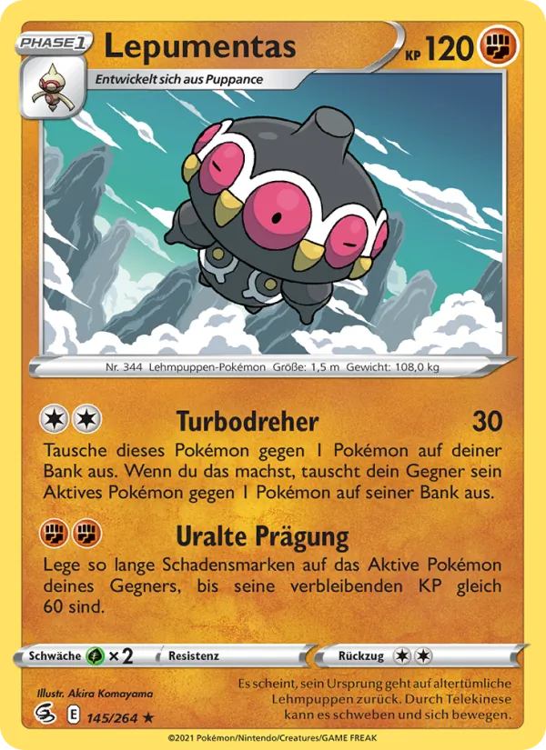 Karte Lepumentas aus Fusionsangriff, Nummer 145/264