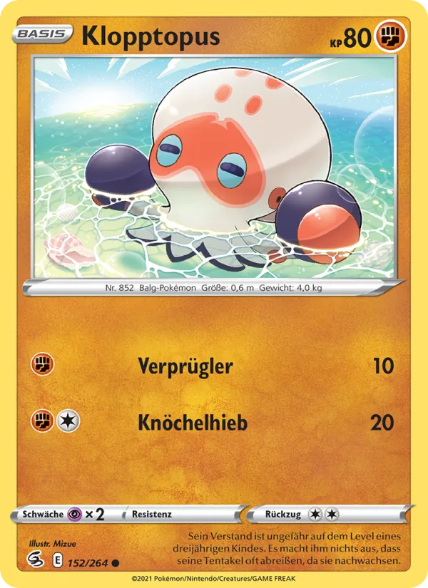 Karte Klopptopus aus Fusionsangriff, Nummer 152/264