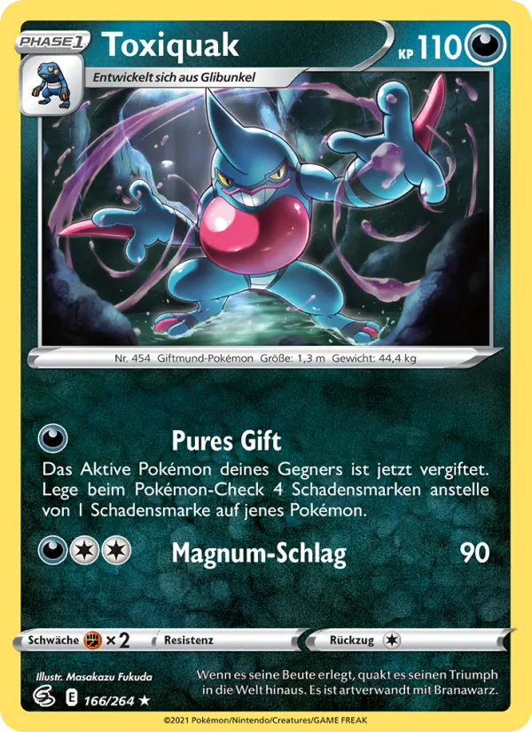 Karte Toxiquak aus Fusionsangriff, Nummer 166/264