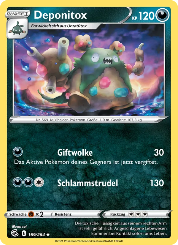 Karte Deponitox aus Fusionsangriff, Nummer 169/264