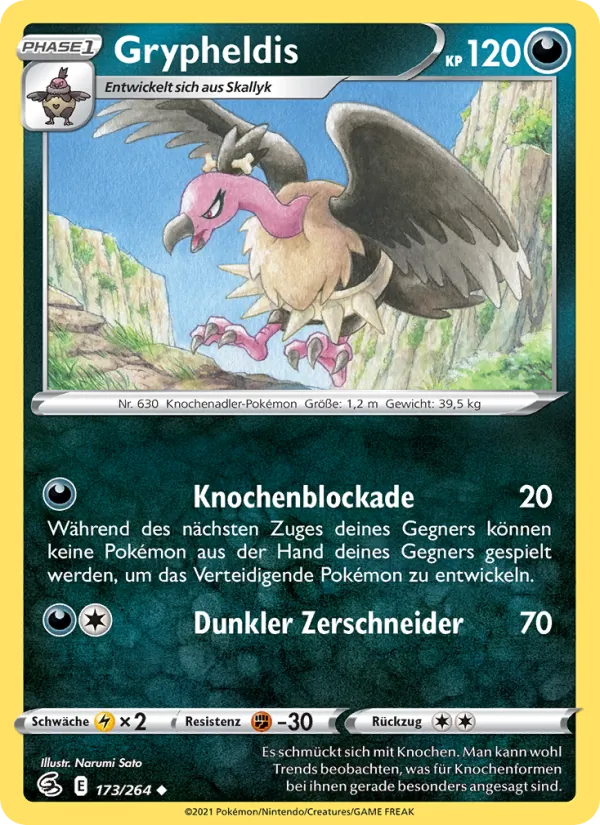 Karte Grypheldis aus Fusionsangriff, Nummer 173/264