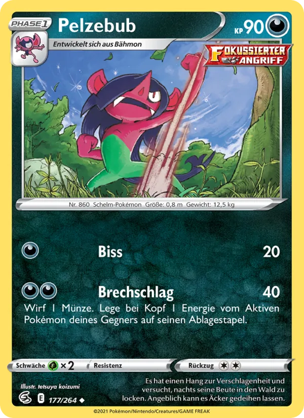 Karte Pelzebub aus Fusionsangriff, Nummer 177/264