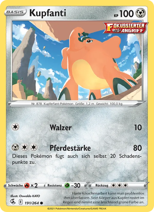 Karte Kupfanti aus Fusionsangriff, Nummer 191/264