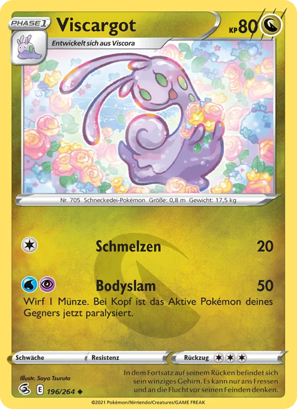 Karte Viscargot aus Fusionsangriff, Nummer 196/264