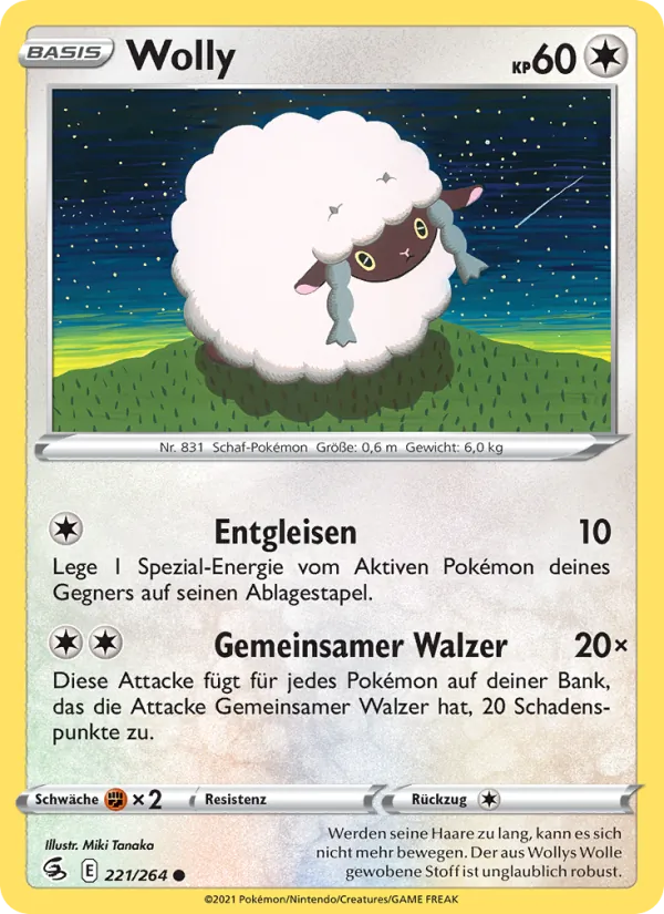 Karte Wolly aus Fusionsangriff, Nummer 221/264