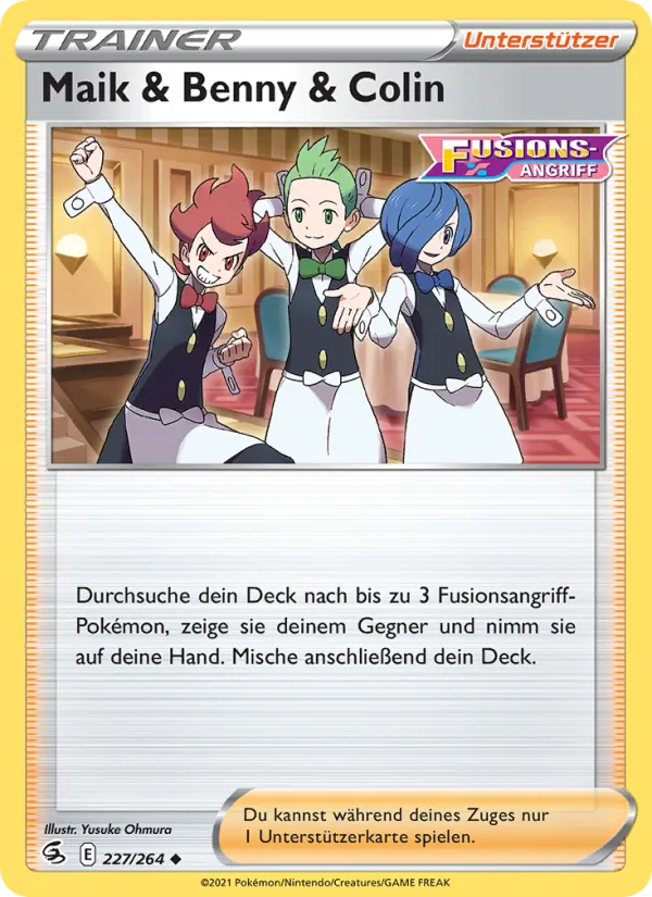 Karte Maik & Benny & Colin aus Fusionsangriff, Nummer 227/264
