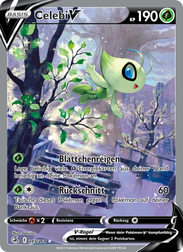 Karte Celebi V aus Fusionsangriff, Nummer 245/264