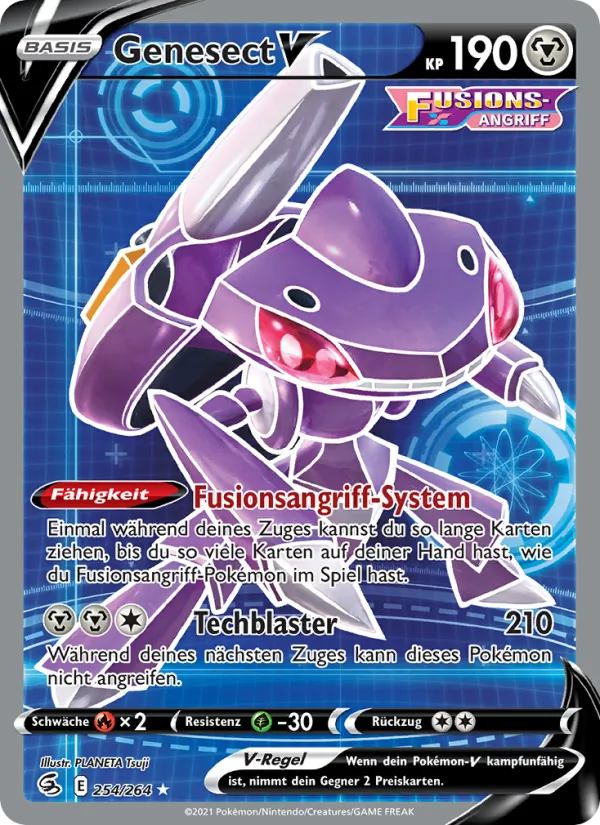 Karte Genesect V aus Fusionsangriff, Nummer 254/264