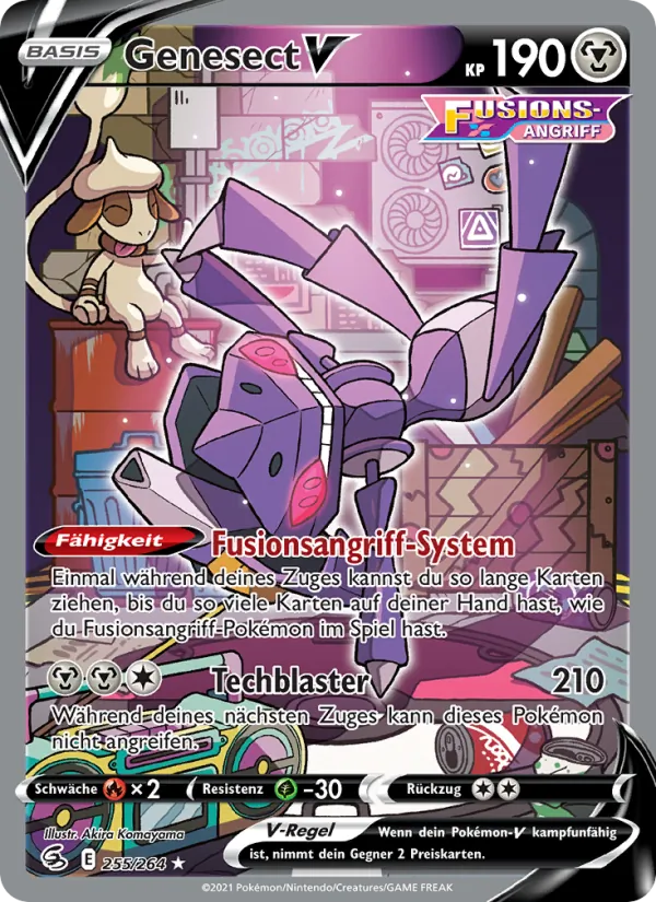 Karte Genesect V aus Fusionsangriff, Nummer 255/264