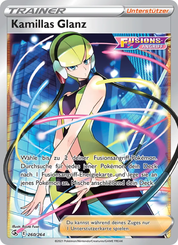 Karte Kamillas Glanz aus Fusionsangriff, Nummer 260/264
