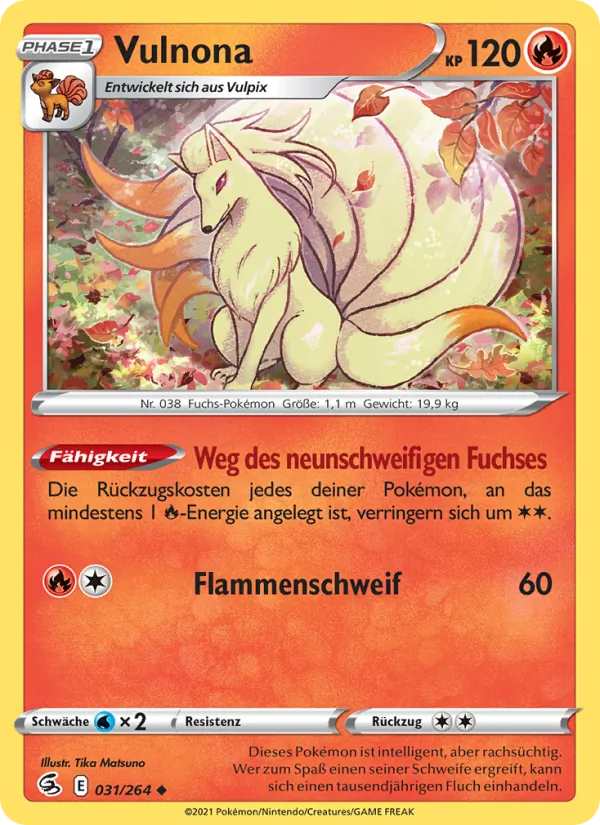 Karte Vulnona aus Fusionsangriff, Nummer 31/264