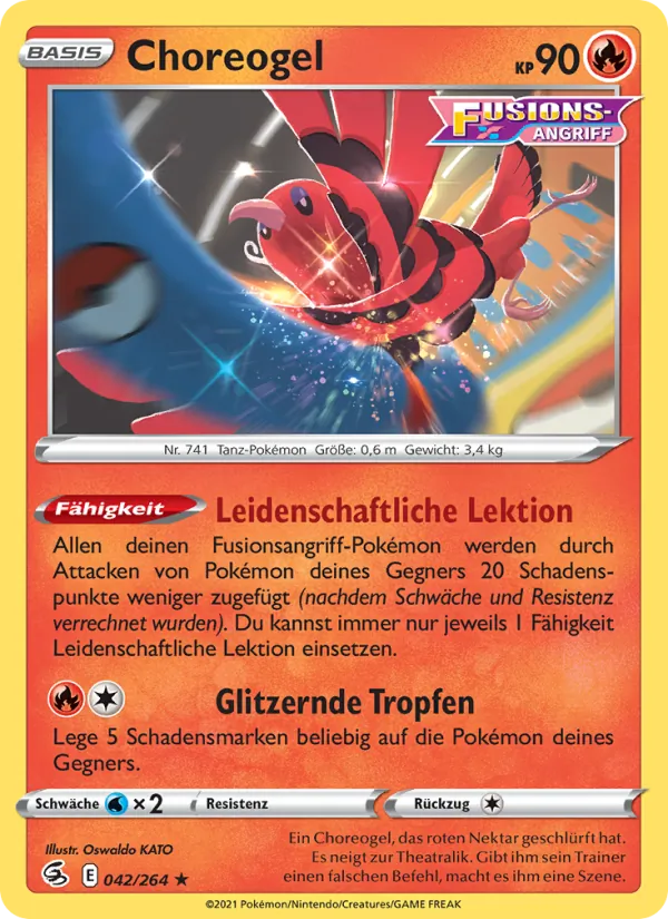 Karte Choreogel aus Fusionsangriff, Nummer 42/264