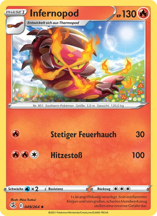 Karte Infernopod aus Fusionsangriff, Nummer 49/264