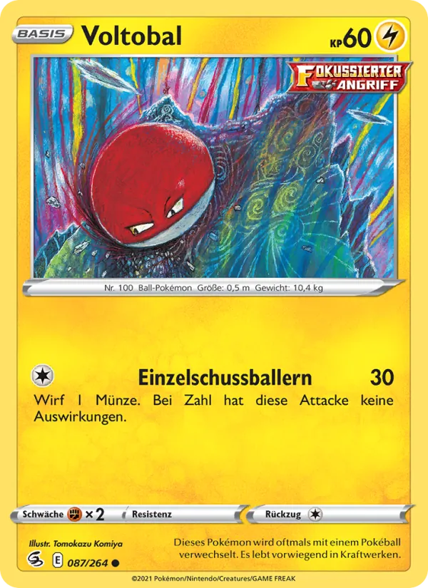 Karte Voltobal aus Fusionsangriff, Nummer 87/264