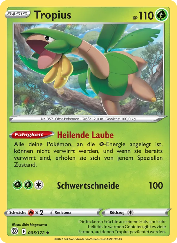 Karte Tropius aus Strahlende Sterne, Nummer 005/172