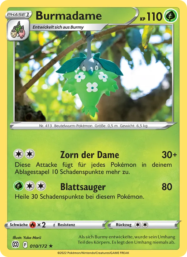 Karte Burmadame aus Strahlende Sterne, Nummer 010/172