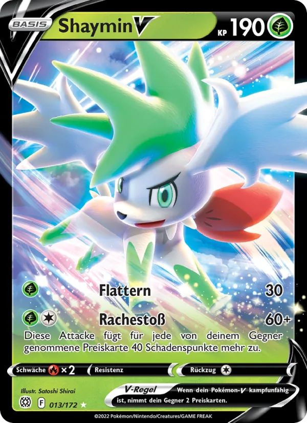 Karte Shaymin V aus Strahlende Sterne, Nummer 013/172