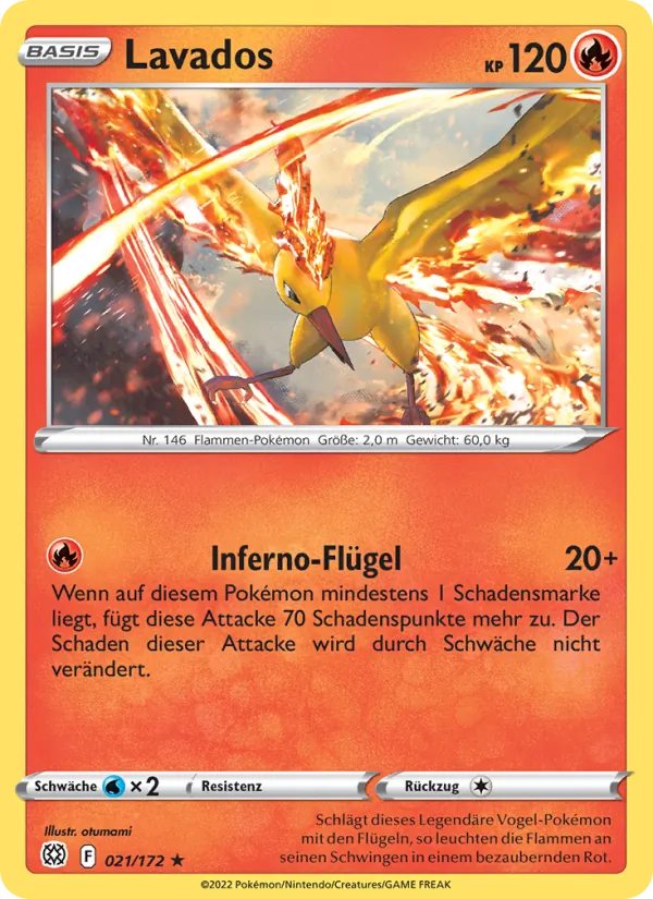Karte Lavados aus Strahlende Sterne, Nummer 021/172