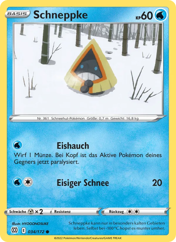 Karte Schneppke aus Strahlende Sterne, Nummer 034/172