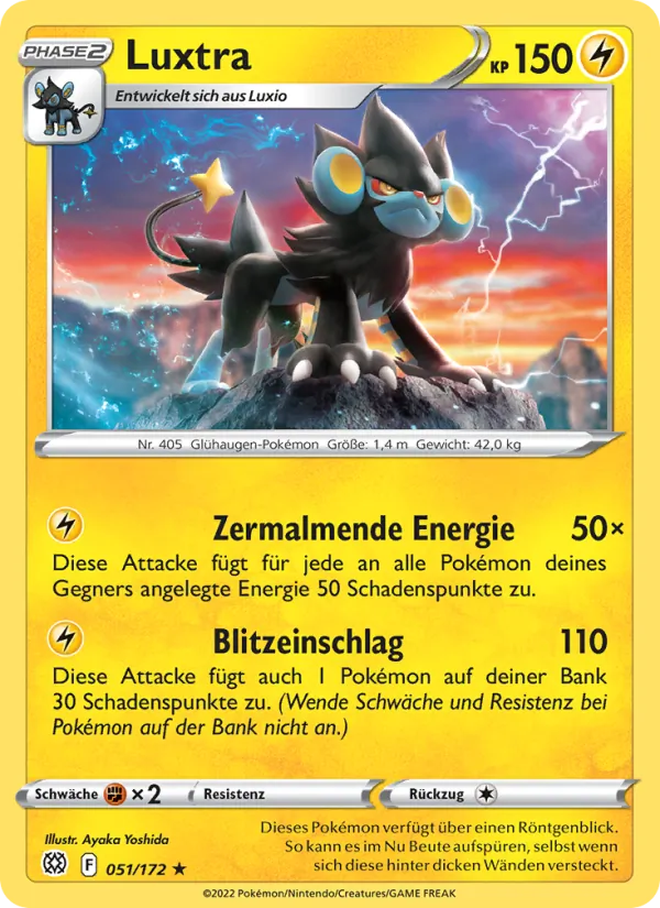 Karte Luxtra aus Strahlende Sterne, Nummer 051/172