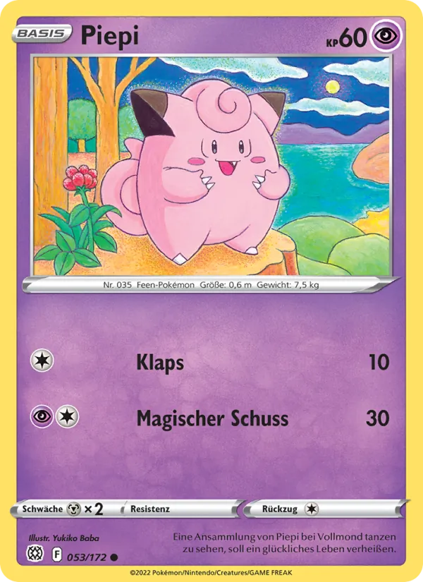 Karte Piepi aus Strahlende Sterne, Nummer 053/172