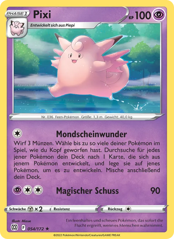 Karte Pixi aus Strahlende Sterne, Nummer 054/172