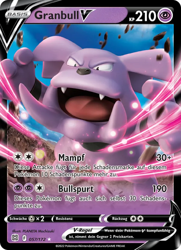 Karte Granbull V aus Strahlende Sterne, Nummer 057/172
