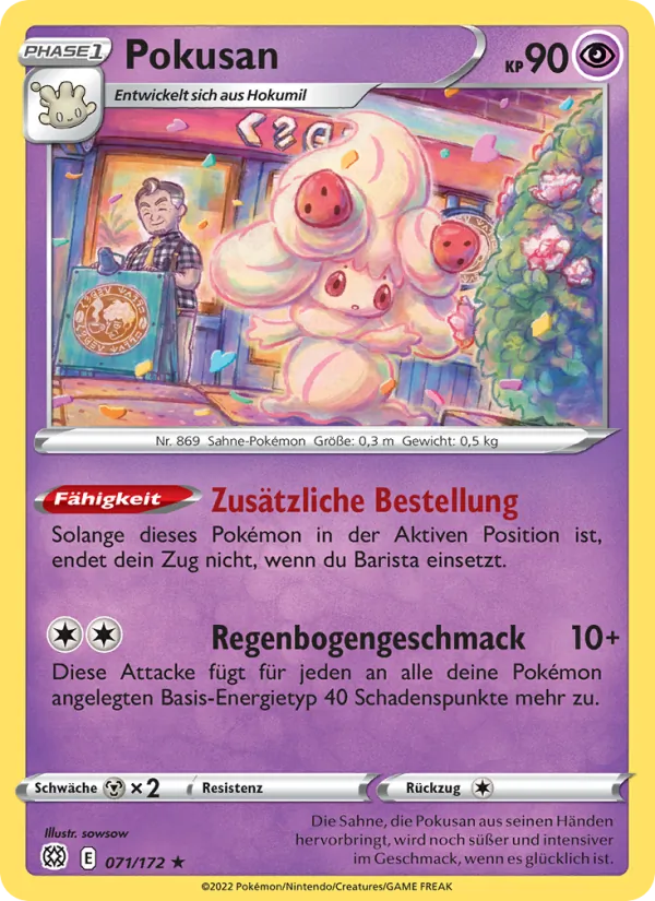 Karte Pokusan aus Strahlende Sterne, Nummer 071/172