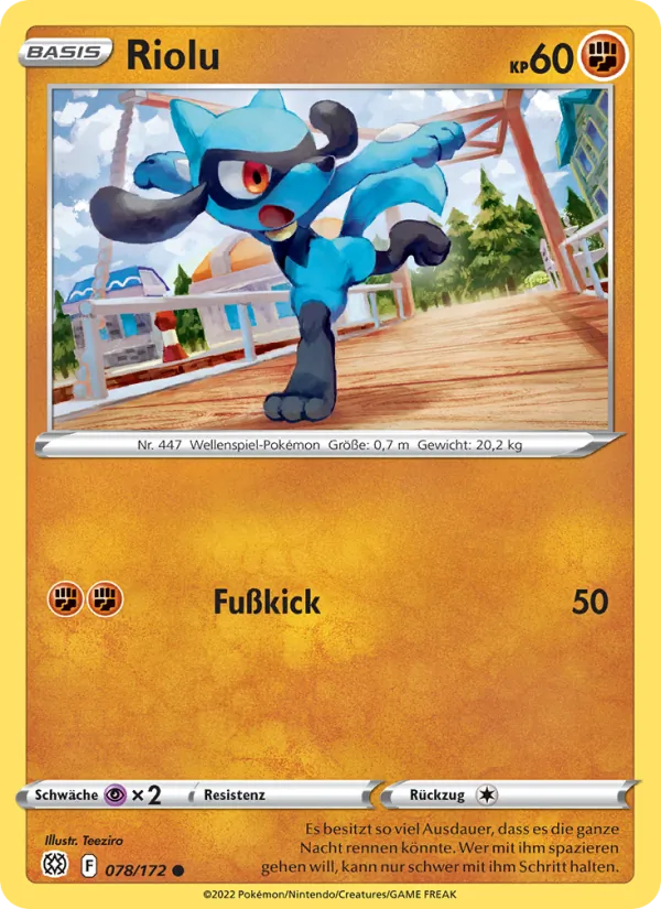 Karte Riolu aus Strahlende Sterne, Nummer 078/172
