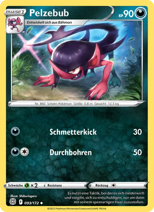 Karte Pelzebub aus Strahlende Sterne, Nummer 093/172