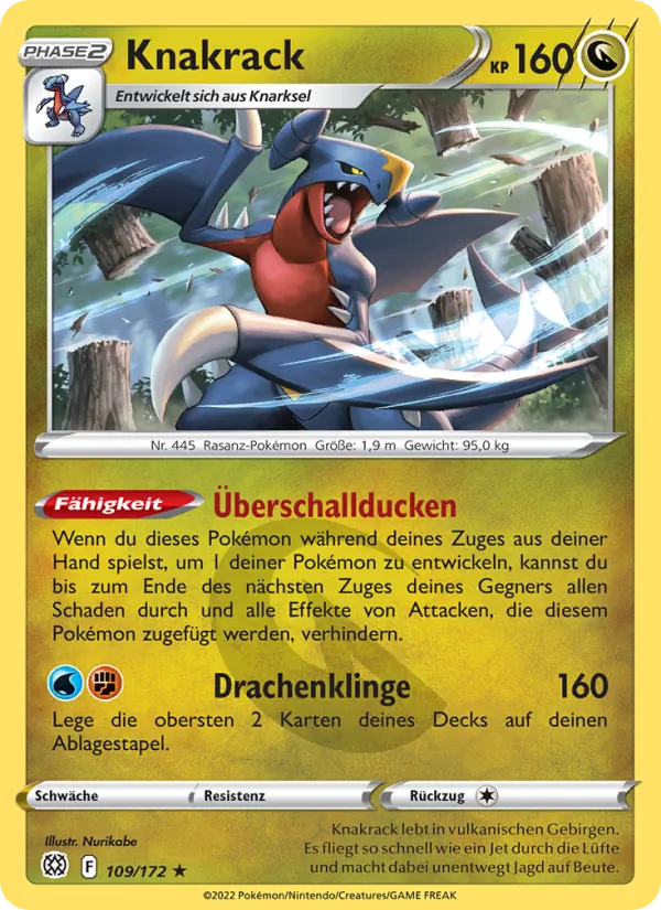 Karte Knakrack aus Strahlende Sterne, Nummer 109/172