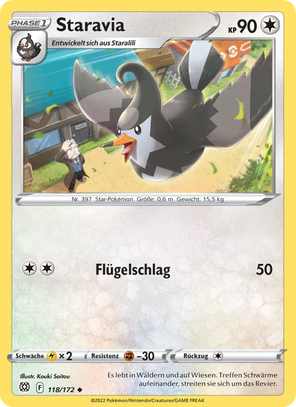 Karte Staravia aus Strahlende Sterne, Nummer 118/172