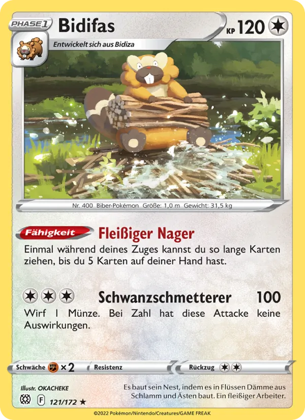 Karte Bidifas aus Strahlende Sterne, Nummer 121/172