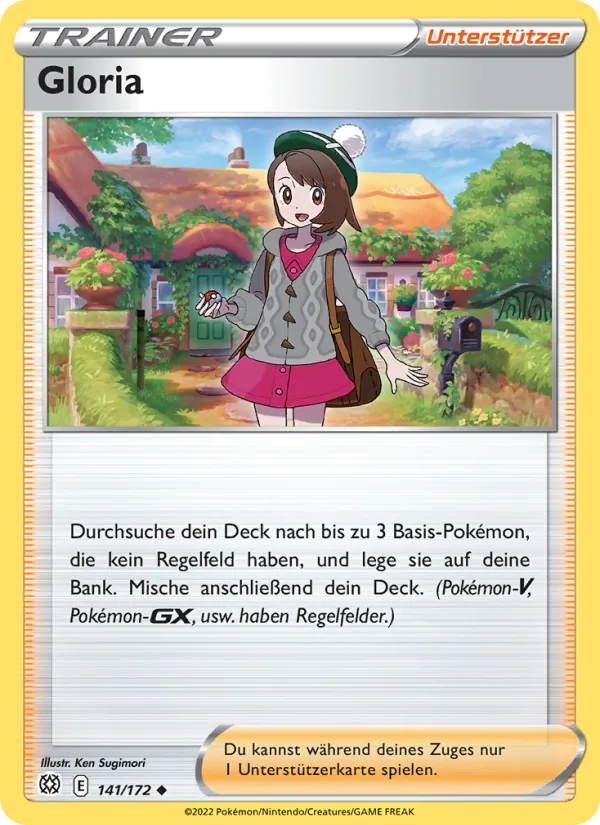 Karte Gloria aus Strahlende Sterne, Nummer 141/172