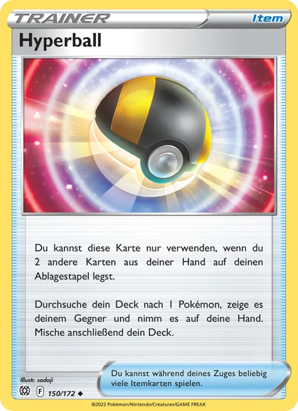 Karte Hyperball aus Strahlende Sterne, Nummer 150/172