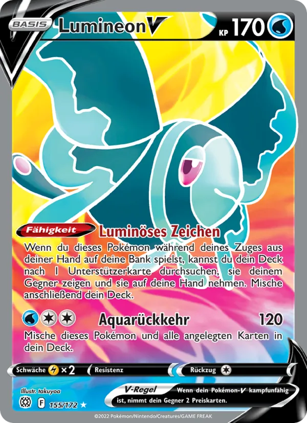 Karte Lumineon V aus Strahlende Sterne, Nummer 155/172