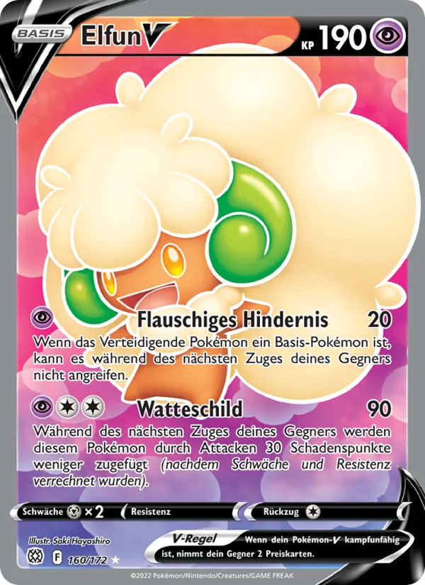 Karte Elfun V aus Strahlende Sterne, Nummer 160/172