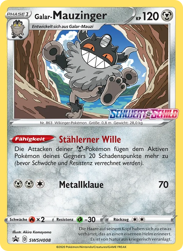 Karte Galar-Mauzinger aus SCSC Promokarten, Nummer SWSH008/307