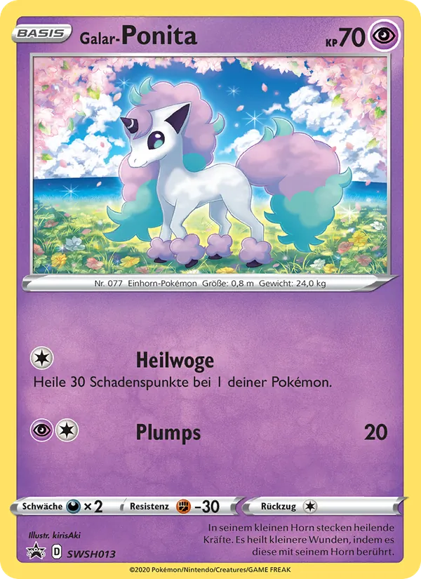 Karte Galar-Ponita aus SCSC Promokarten, Nummer SWSH013/307