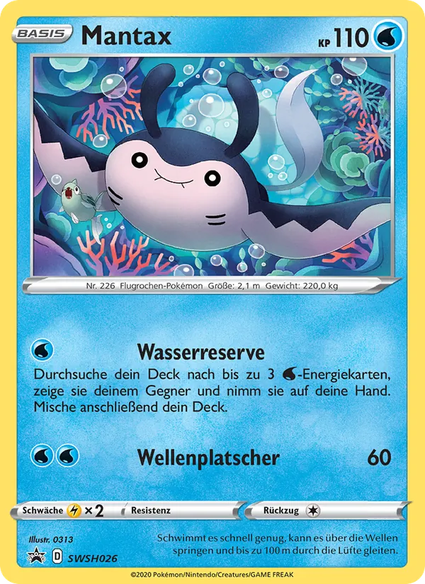 Karte Mantax aus SCSC Promokarten, Nummer SWSH026/307
