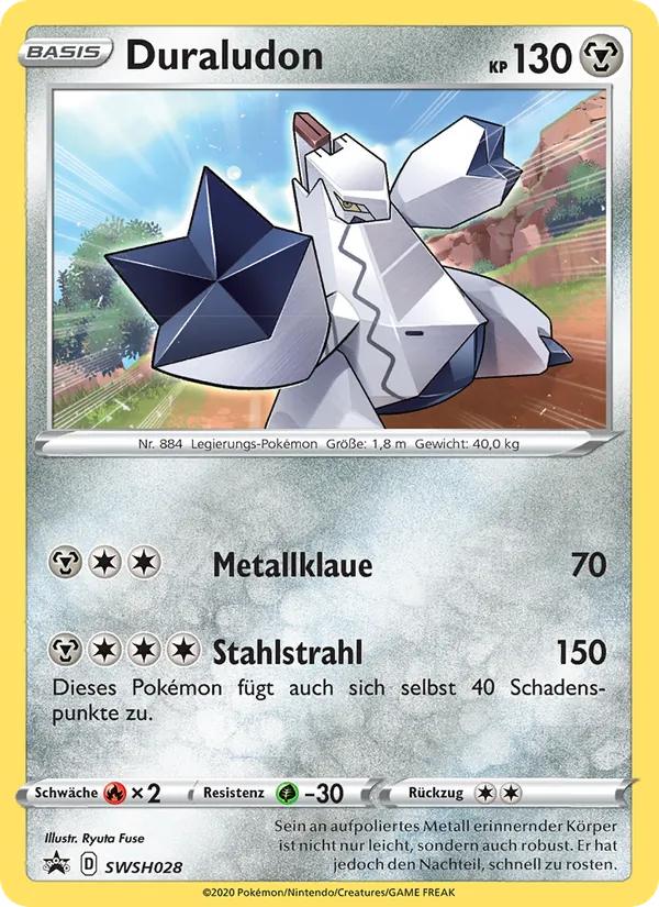 Karte Duraludon aus SCSC Promokarten, Nummer SWSH028/307