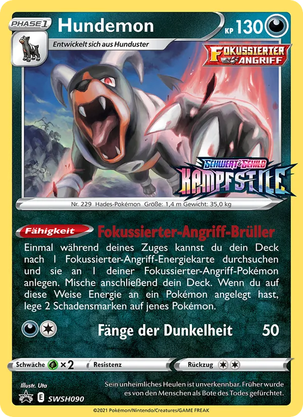 Karte Hundemon aus SCSC Promokarten, Nummer SWSH090/307