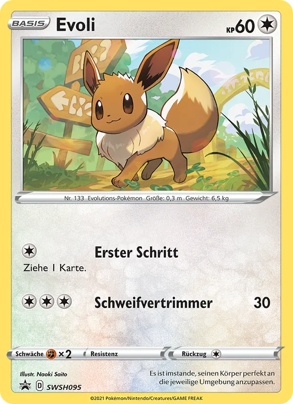Karte Evoli aus SCSC Promokarten, Nummer SWSH095/307