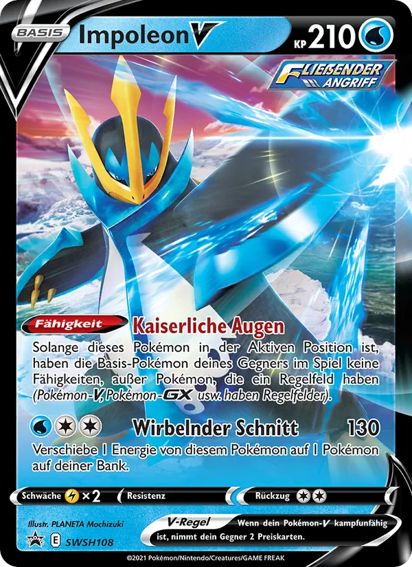 Karte Impoleon V aus SCSC Promokarten, Nummer SWSH108/307