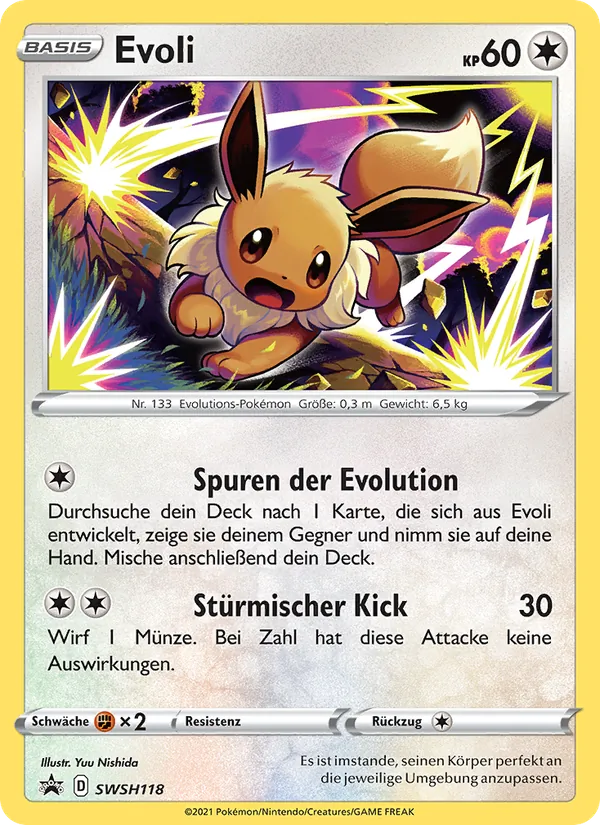Karte Evoli aus SCSC Promokarten, Nummer SWSH118/307