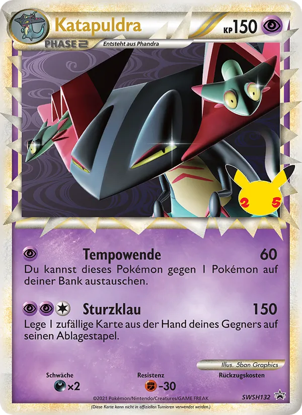 Karte Katapuldra aus SCSC Promokarten, Nummer SWSH132/307