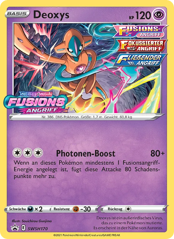 Karte Deoxys aus SCSC Promokarten, Nummer SWSH170/307